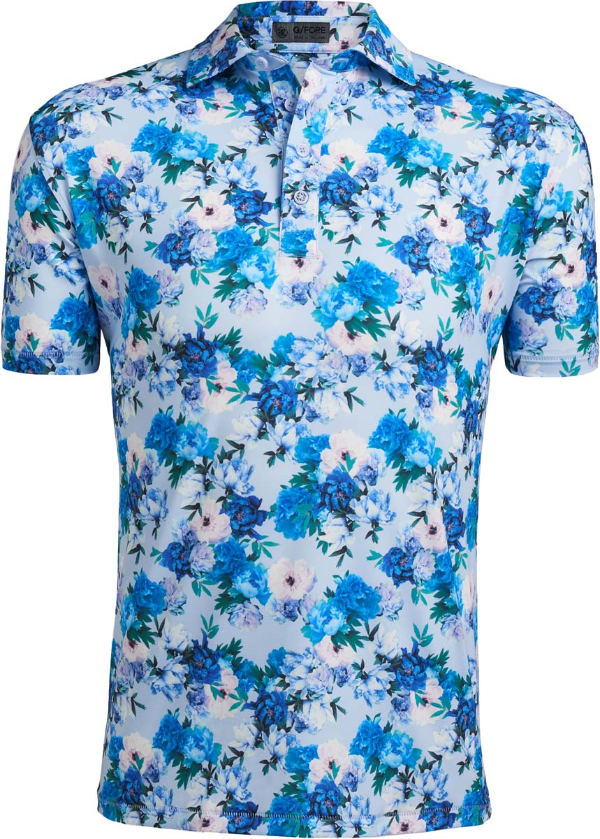 G/Fore Digital Floral Golf Shirts