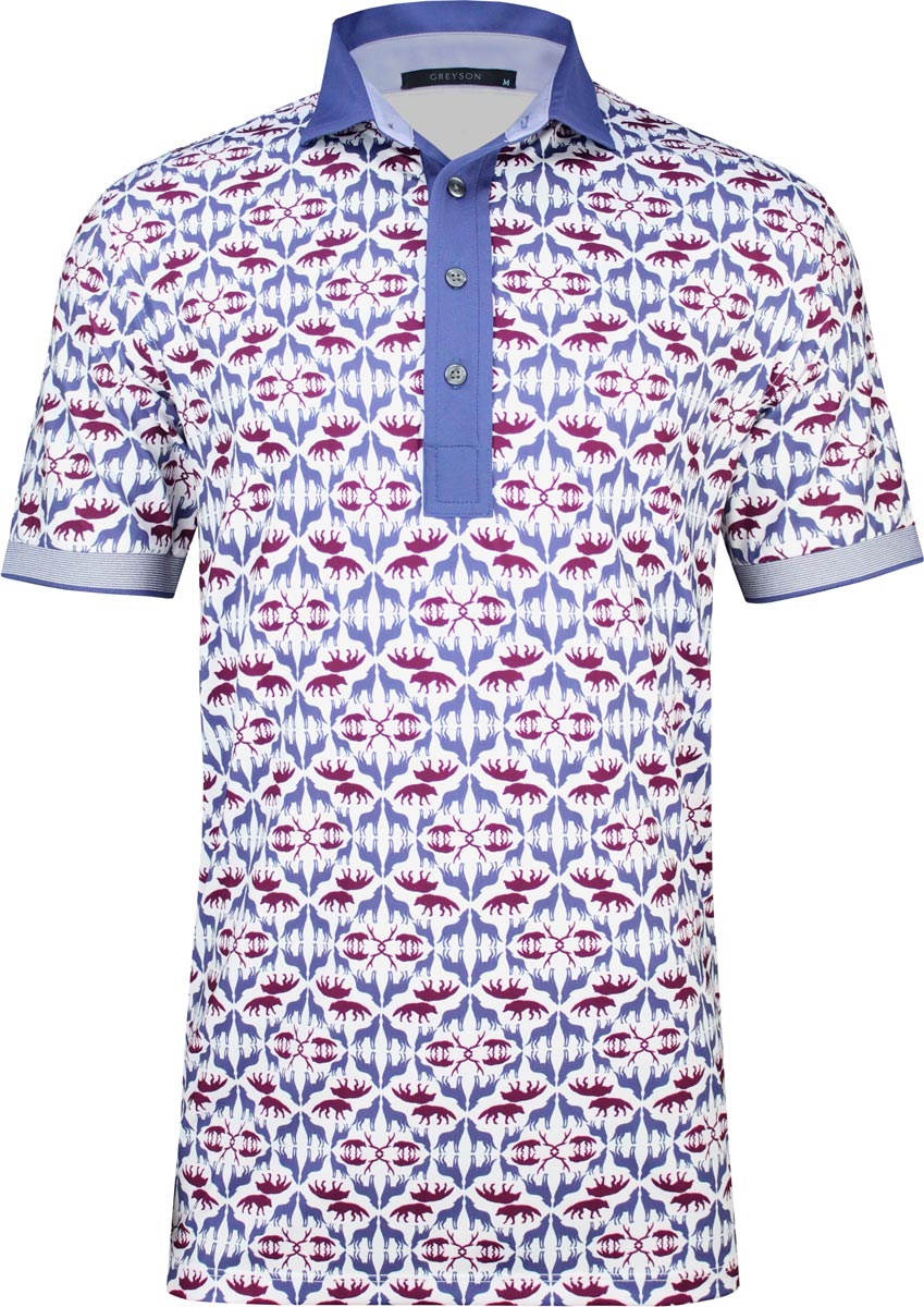 Greyson Clothiers Wolf Labyrinth Golf Shirts