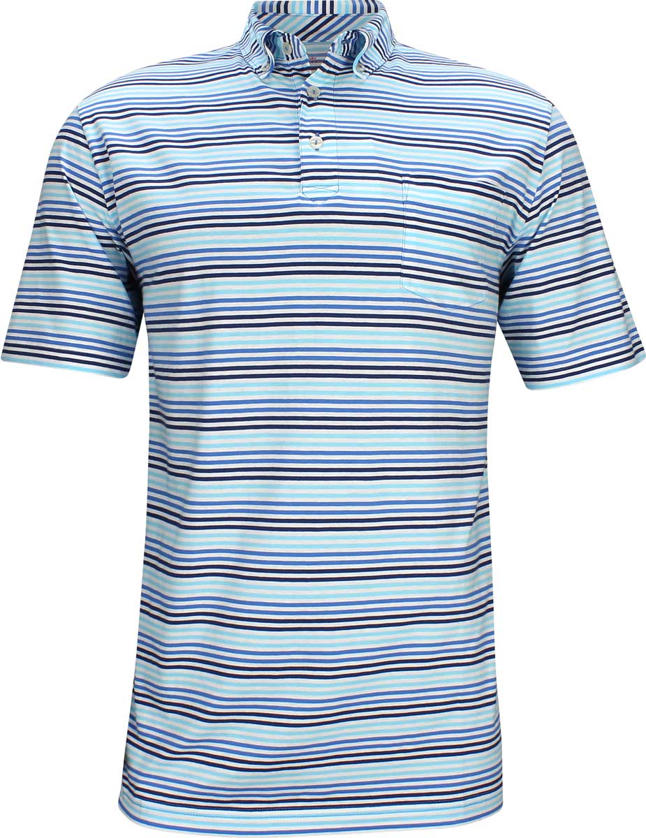 Peter Millar Mens Medium Peter Millar Seaside Wash Cotton Golf Polo Shirt Medium 39-41” Chest 