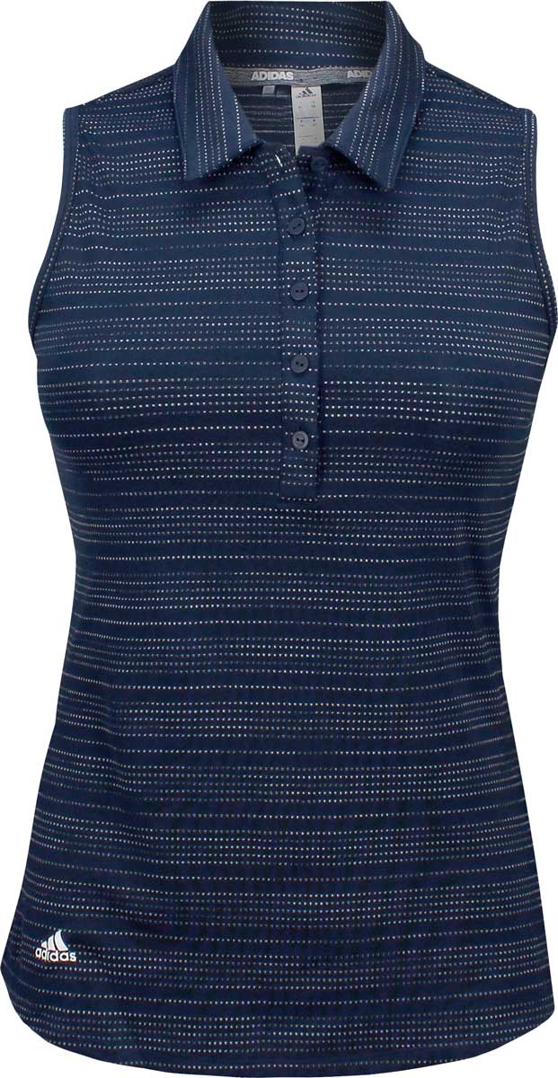 Adidas Women's Microdot Sleeveless Golf Shirts ON SALE