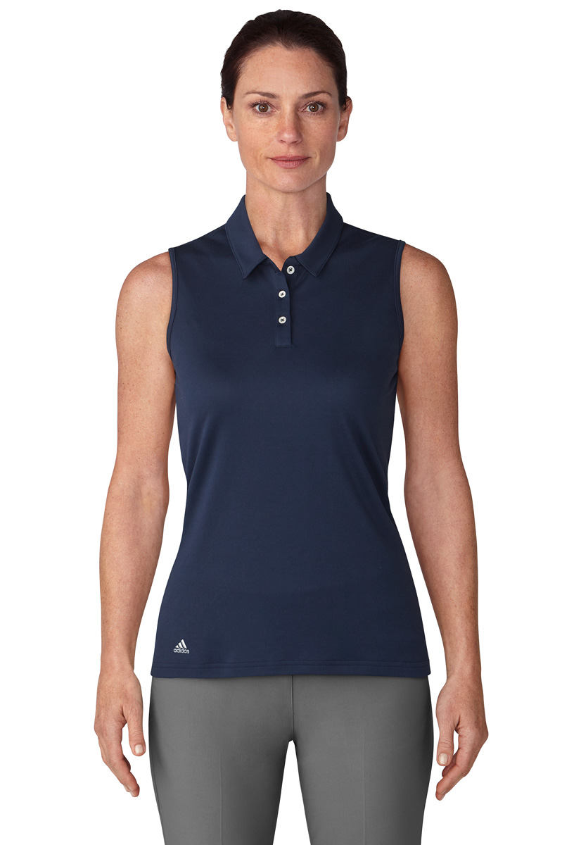 aterrizaje florero Enciclopedia Adidas Women's Performance Sleeveless Golf Shirts - ON SALE