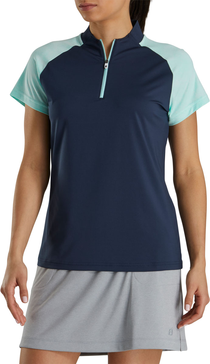 FootJoy Women's Raglan Zip Placket Golf Shirts