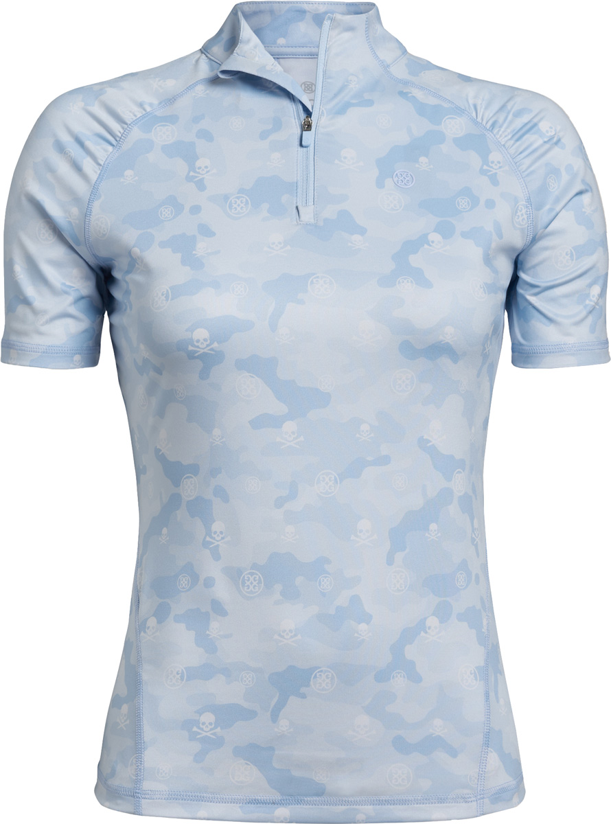 G/Fore Women's Icon Camo QuarterZip Golf Shirts