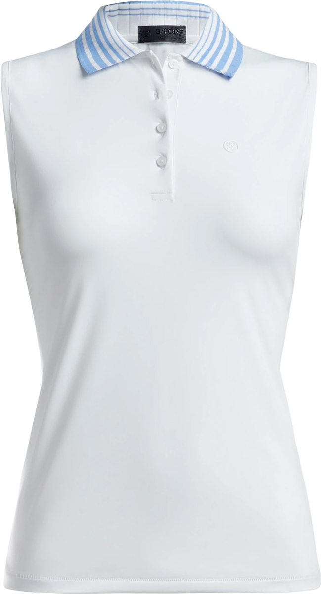 G/Fore Women's Pleated Collar Sleeveless Golf Shirts