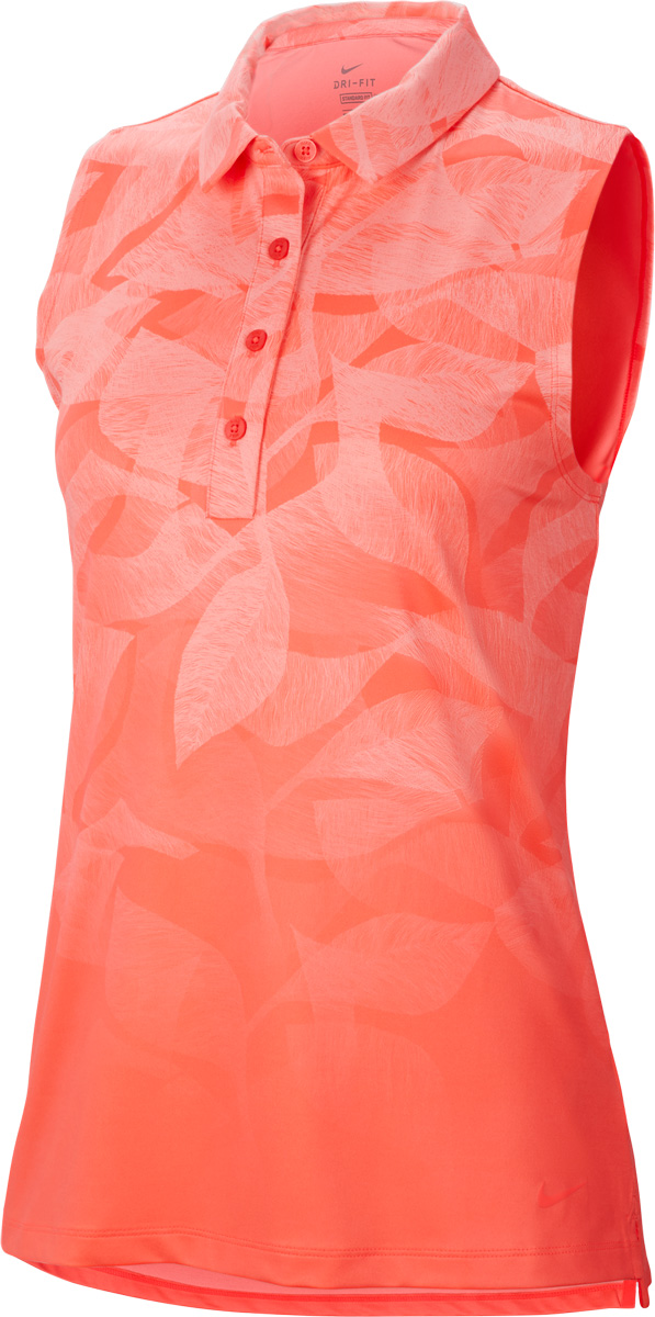 Nike Women's DriFIT Fairway UV Floral Print Sleeveless Golf Shirts