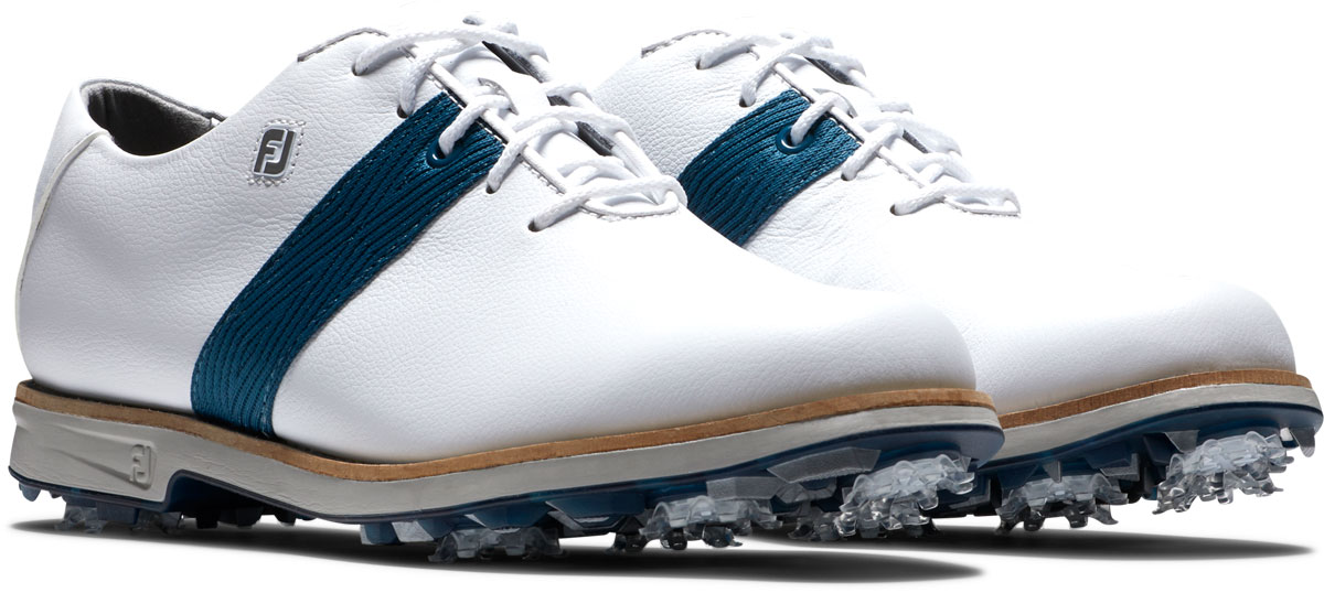 FootJoy Women's Premiere Series Golf Shoes 99020 - White/Blue/Gray - 7 - Medium