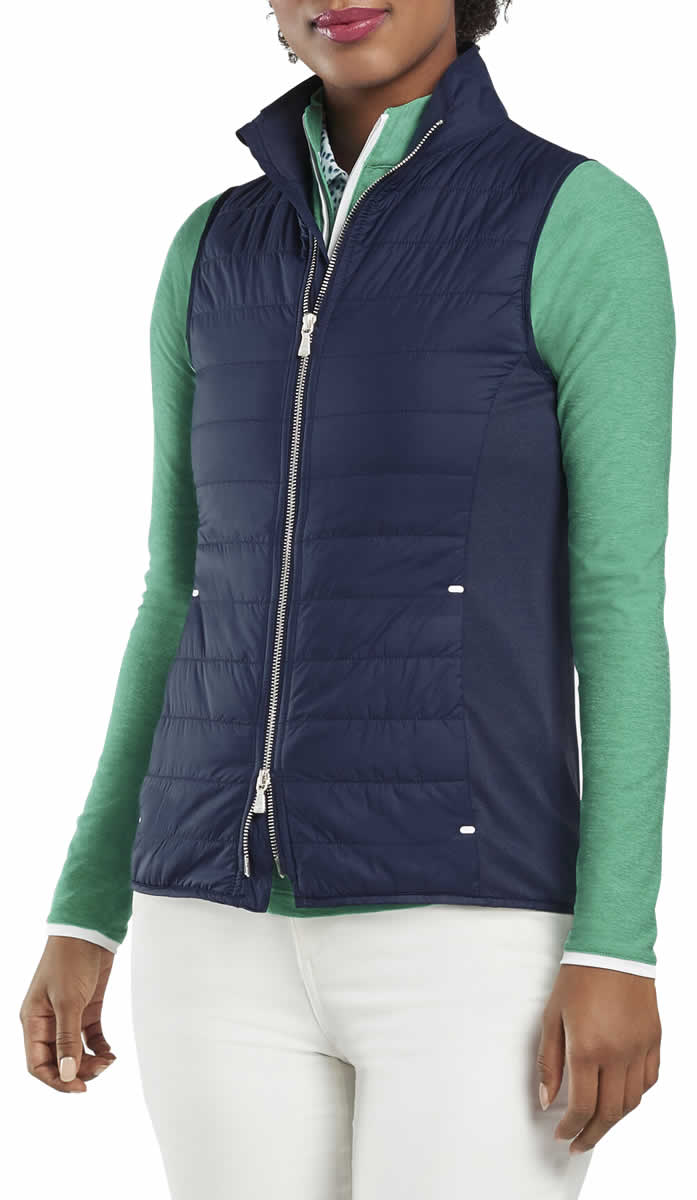 Peter Millar Women's Lizzie Hybrid FullZip Golf Vests